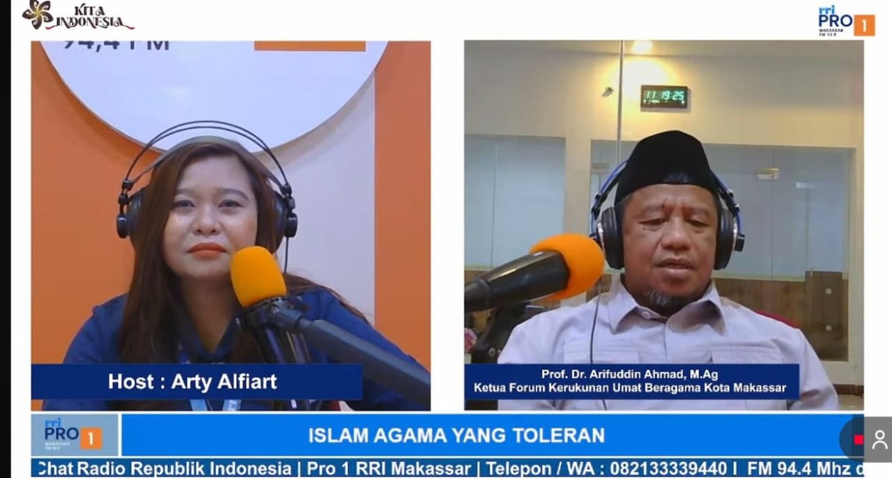 FKUB Makassar Gelar Siaran Perdana Program Pengembangan Kerukunan di RRI