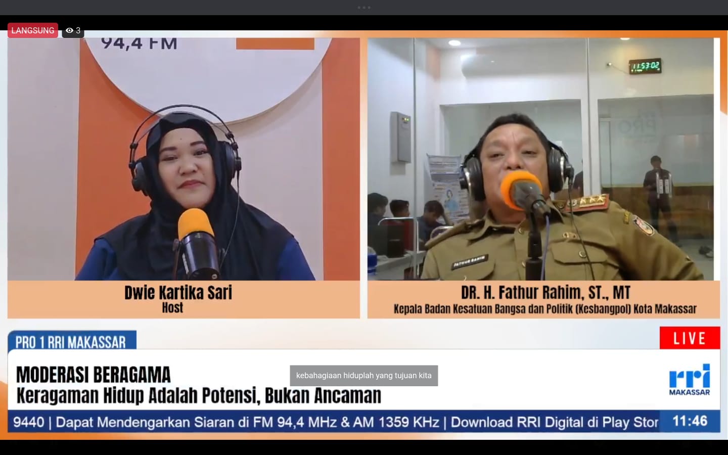 Makassar Kota Pusat Keragaman, Kepala Kesbangpol; Potensi Untuk Memperkuat Persatuan, Bukan Ancaman